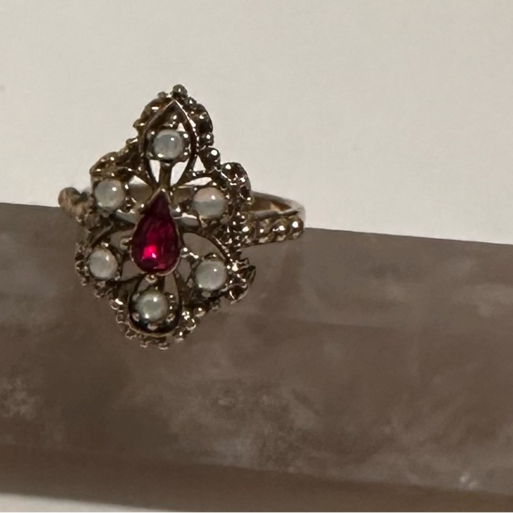 Moonstone ring - Picture 6 of 9